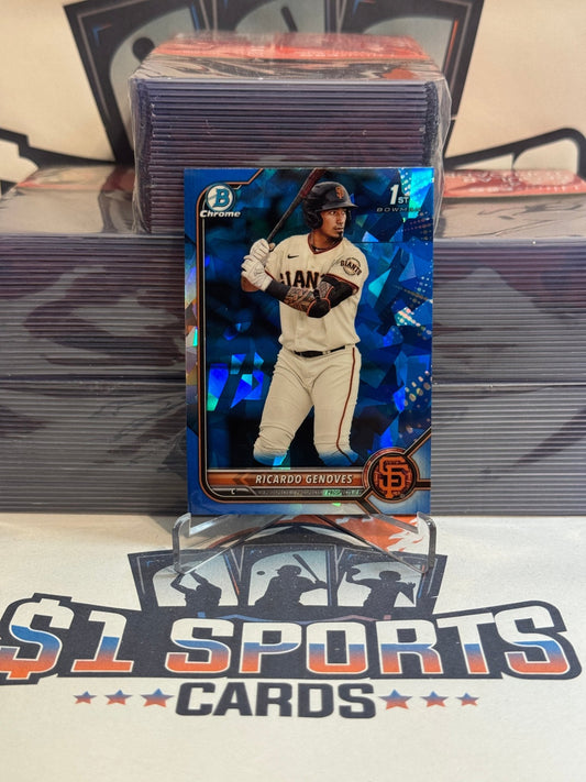 2022 Bowman Chrome Prospects Sapphire (1st Bowman) Richard Genoves #BCP - 60