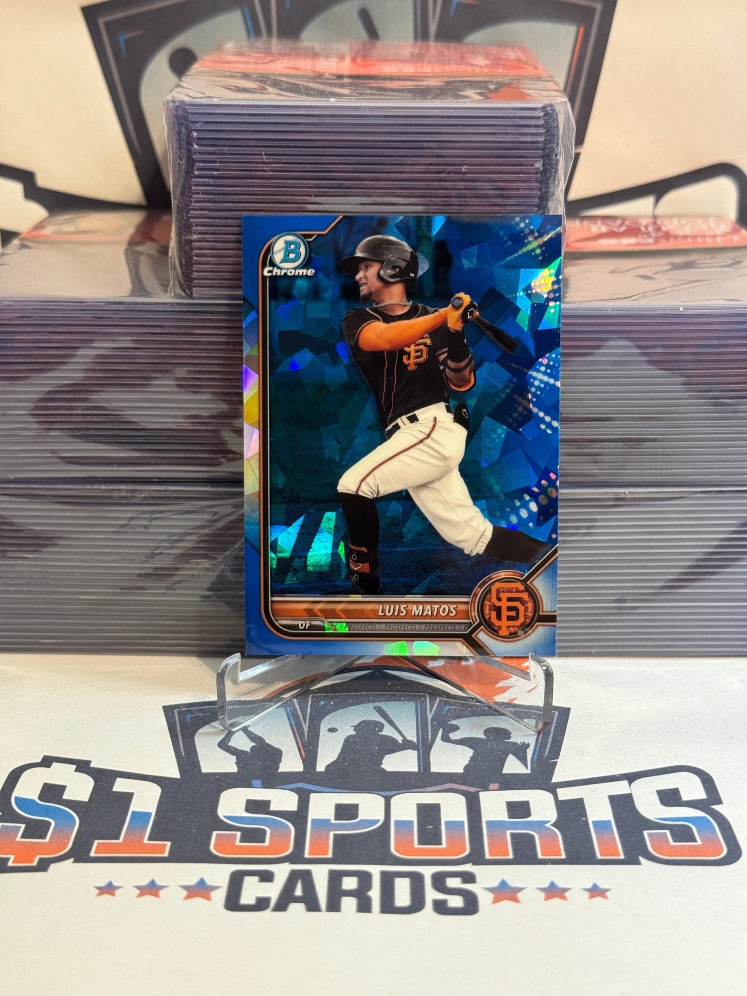 2022 Bowman Chrome Prospects Sapphire Luis Matos #BCP - 55