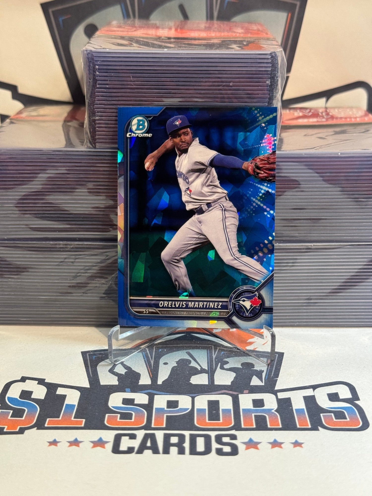 2022 Bowman Chrome Prospects Sapphire Orelvis Martinez #BCP - 104