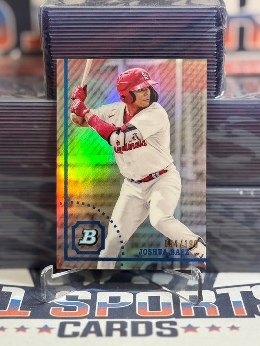 2022 Bowman Heritage Prospects Chrome (Refractor 54/199) Joshua Baez BHPC - 71
