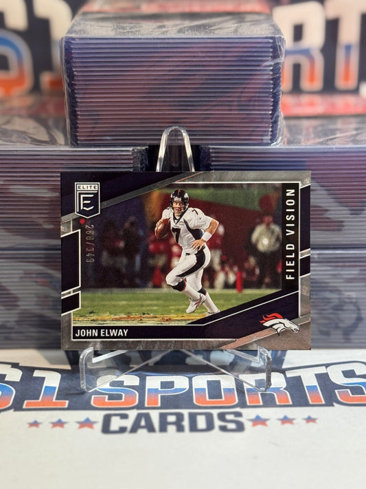 2022 Donruss Elite (Field Vision 268/349) John Elway FV10