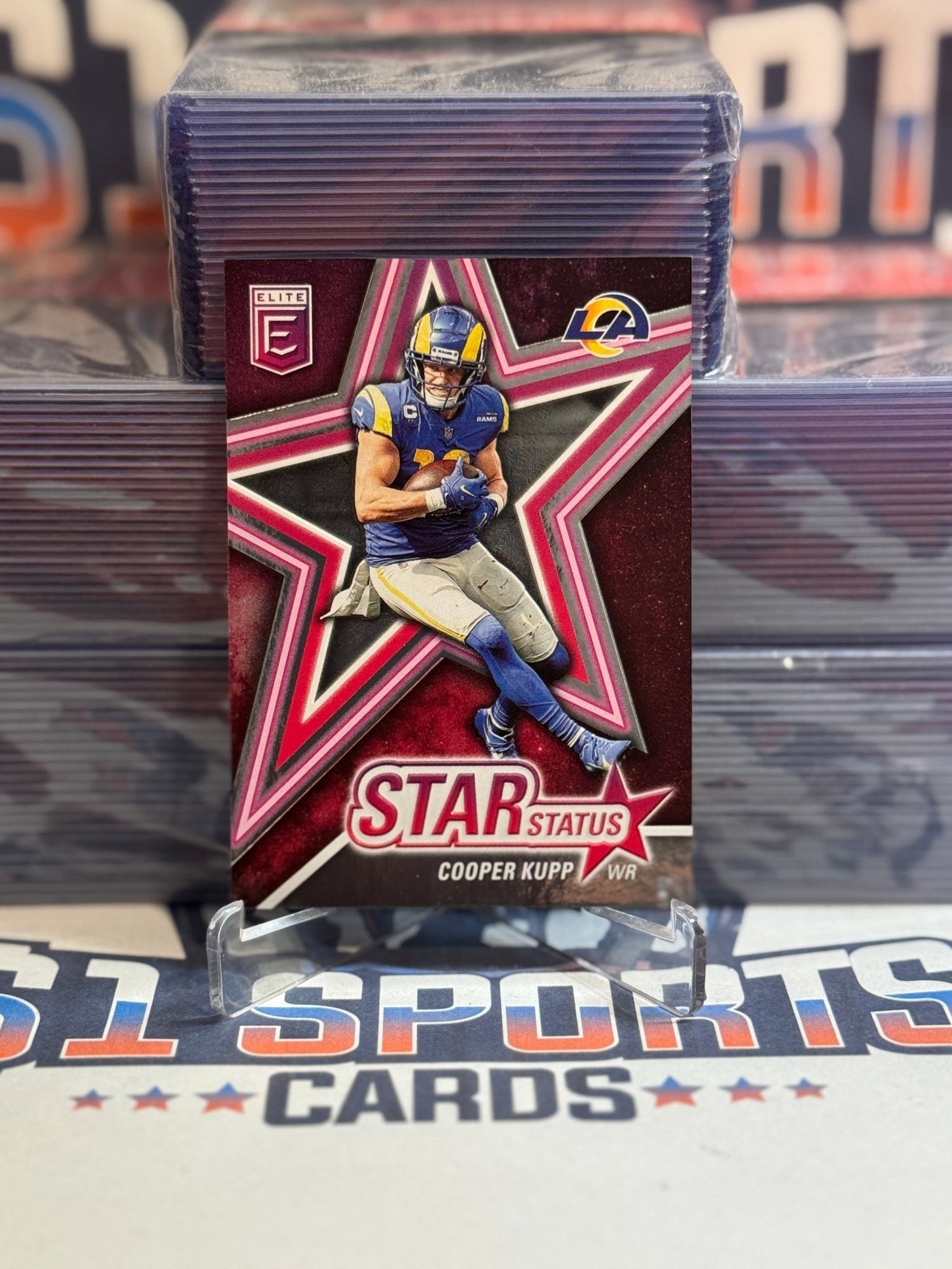 2022 Donruss Elite (Pink, Star Status 40/349) Cooper Kupp SS11