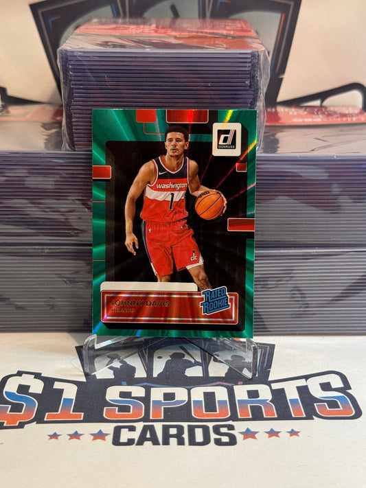 2022 Donruss (Green Laser, Rated Rookie) Johnny Davis #210