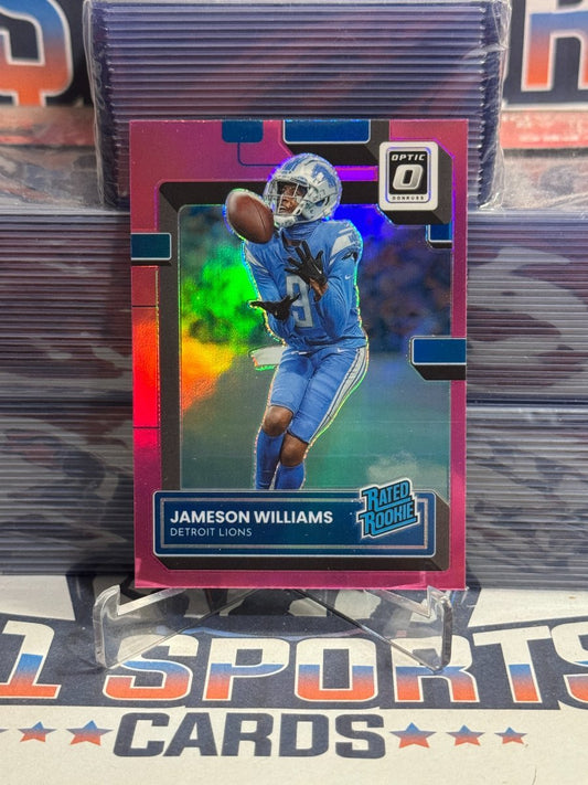2022 Donruss Optic (Pink Prizm, Rated Rookie) Jameson Williams 208