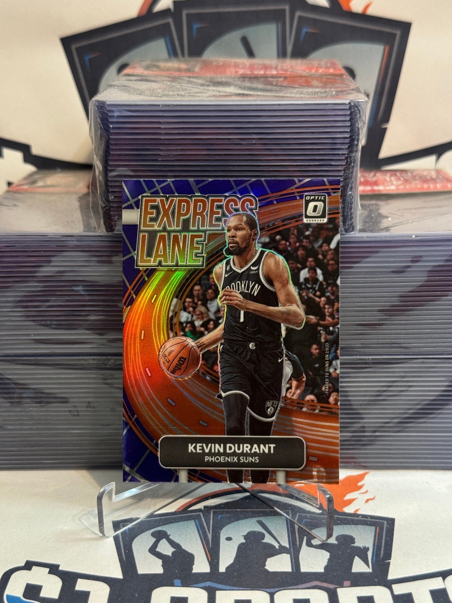 2022 Donruss Optic (Purple Prizm, Express Lane) Kevin Durant #25