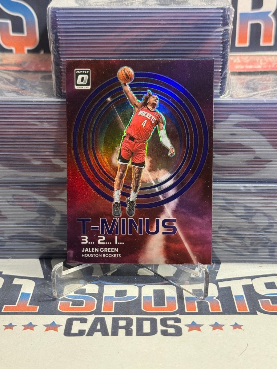 2022 Donruss Optic (Purple Prizm, T - Minus 3, 2, 1) Jalen Green 13
