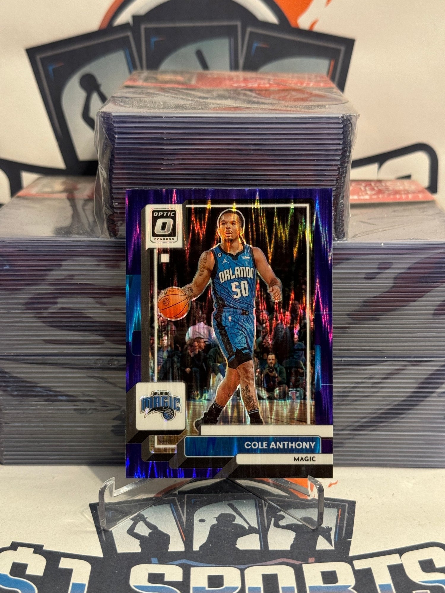 2022 Donruss Optic (Purple Shock Prizm) Cole Anthony #145