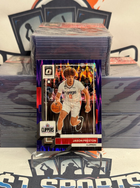 2022 Donruss Optic (Purple Shock Prizm) Jason Preston #140
