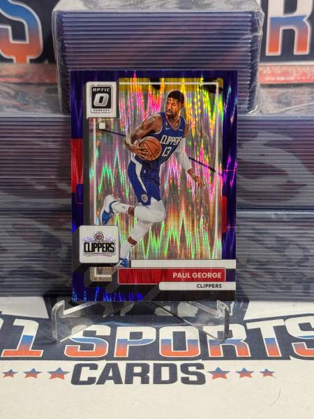 2022 Donruss Optic (Purple Shock Prizm) Paul George 110