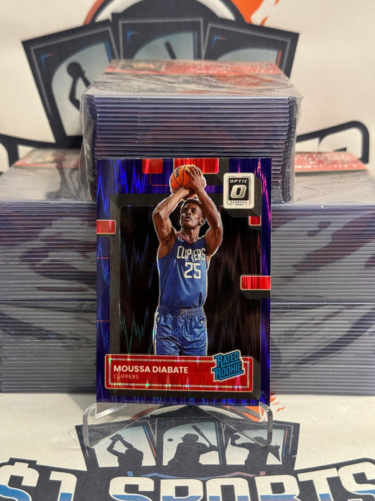 2022 Donruss Optic (Purple Shock Prizm, Rated Rookie) Moussa Diabate #247