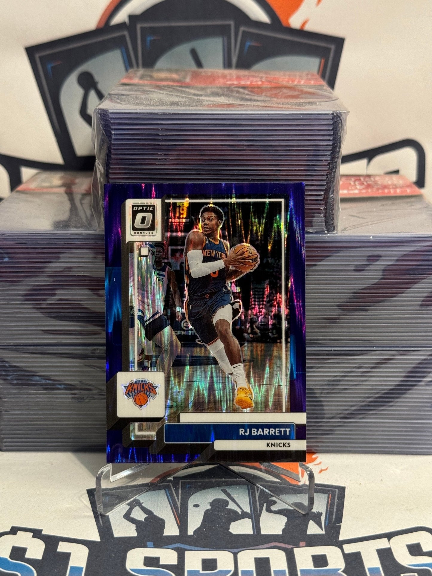 2022 Donruss Optic (Purple Shock Prizm) RJ Barrett #28