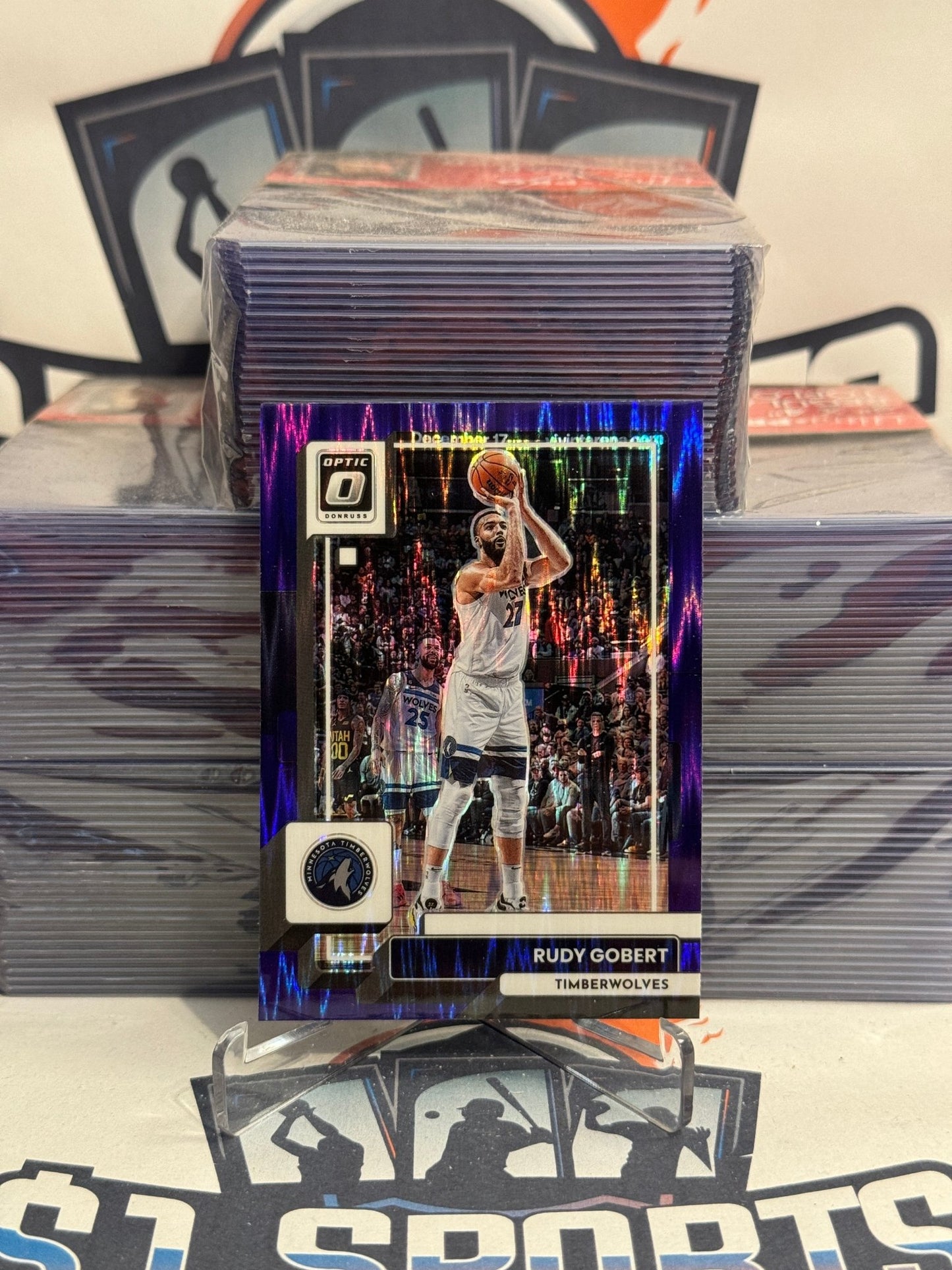 2022 Donruss Optic (Purple Shock Prizm) Rudy Gobert #70