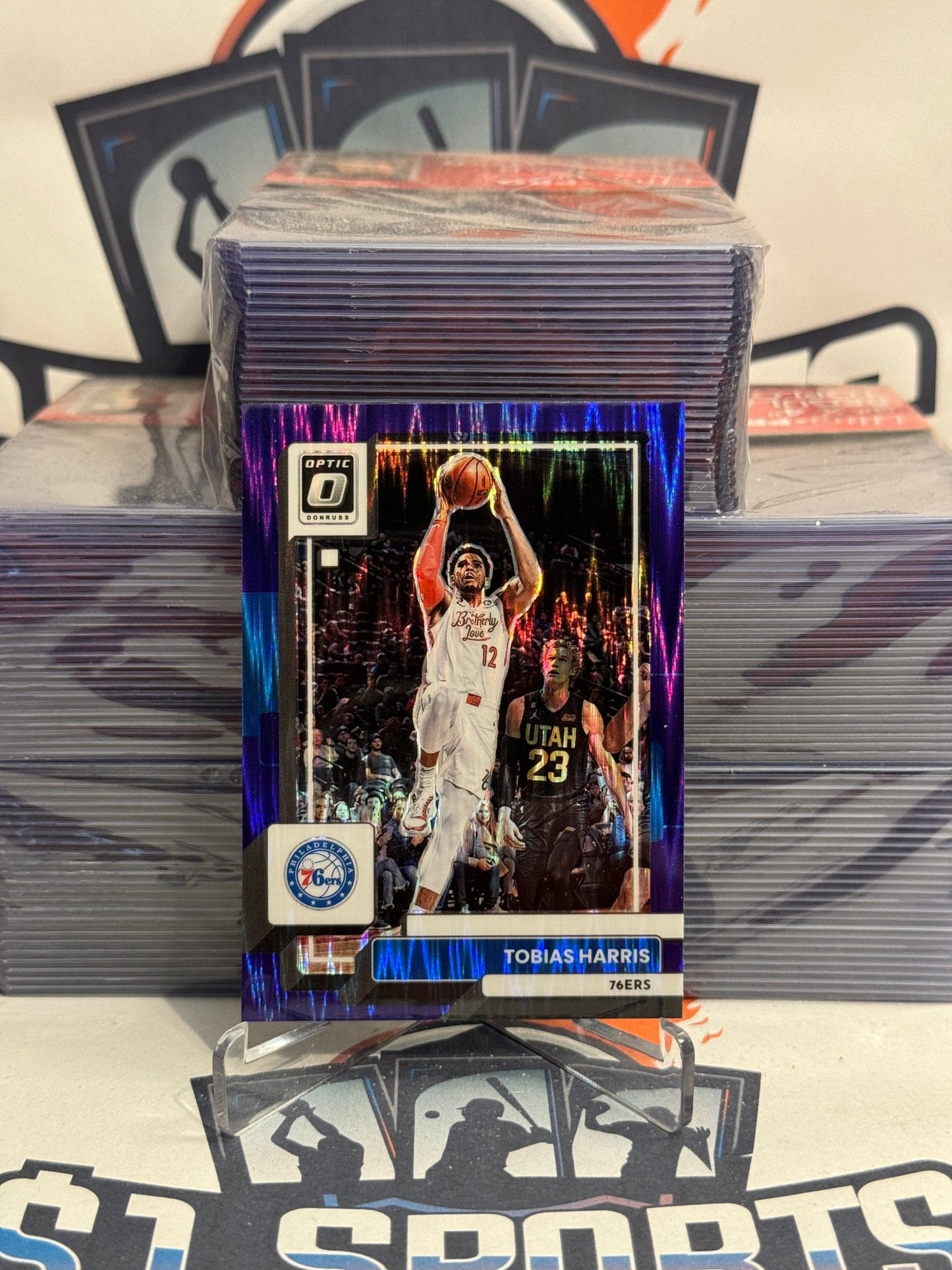 2022 Donruss Optic (Purple Shock Prizm) Tobias Harris #13