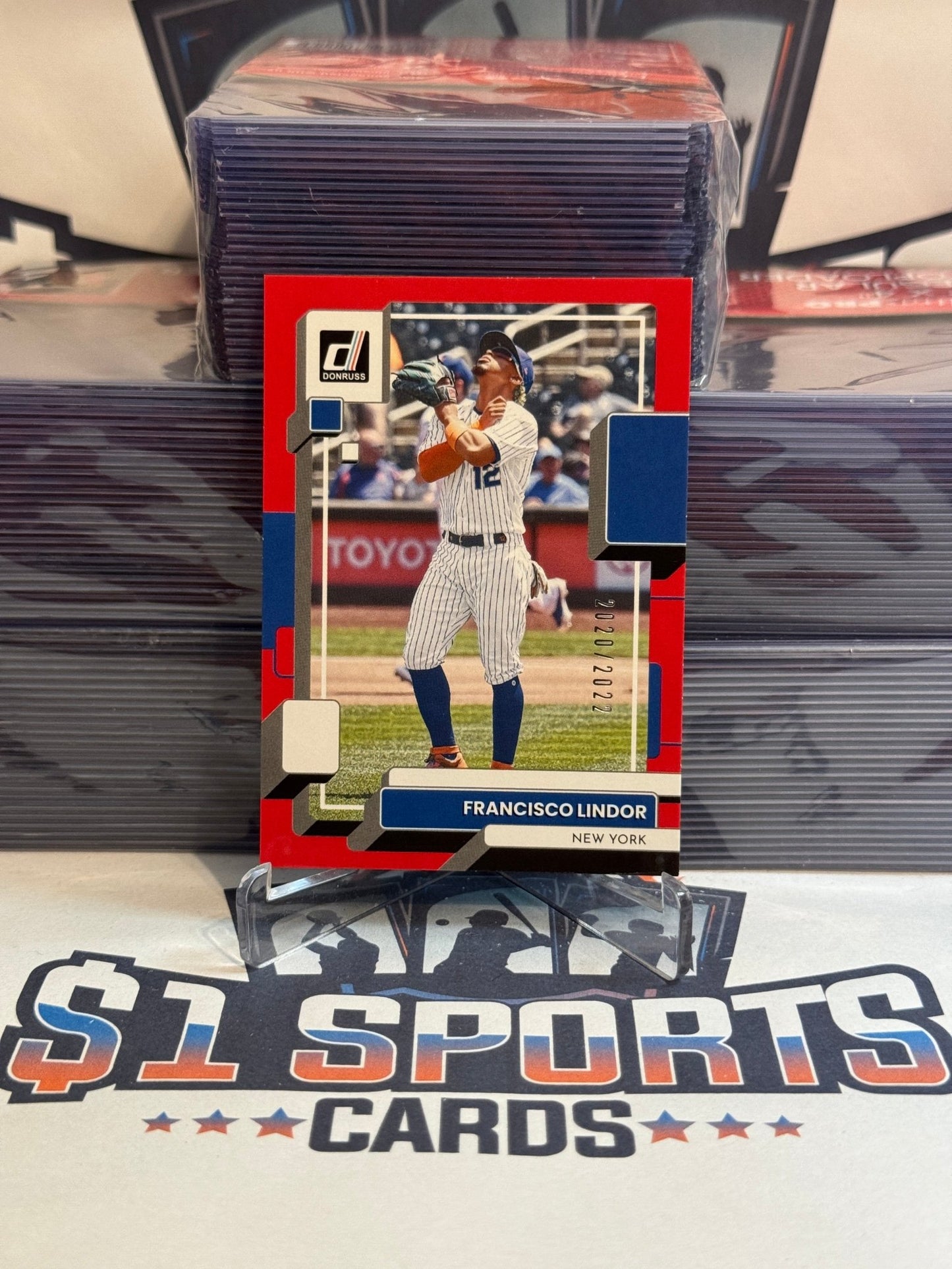 2022 Donruss (Red 2020/2022) Francicsco Lindor #219