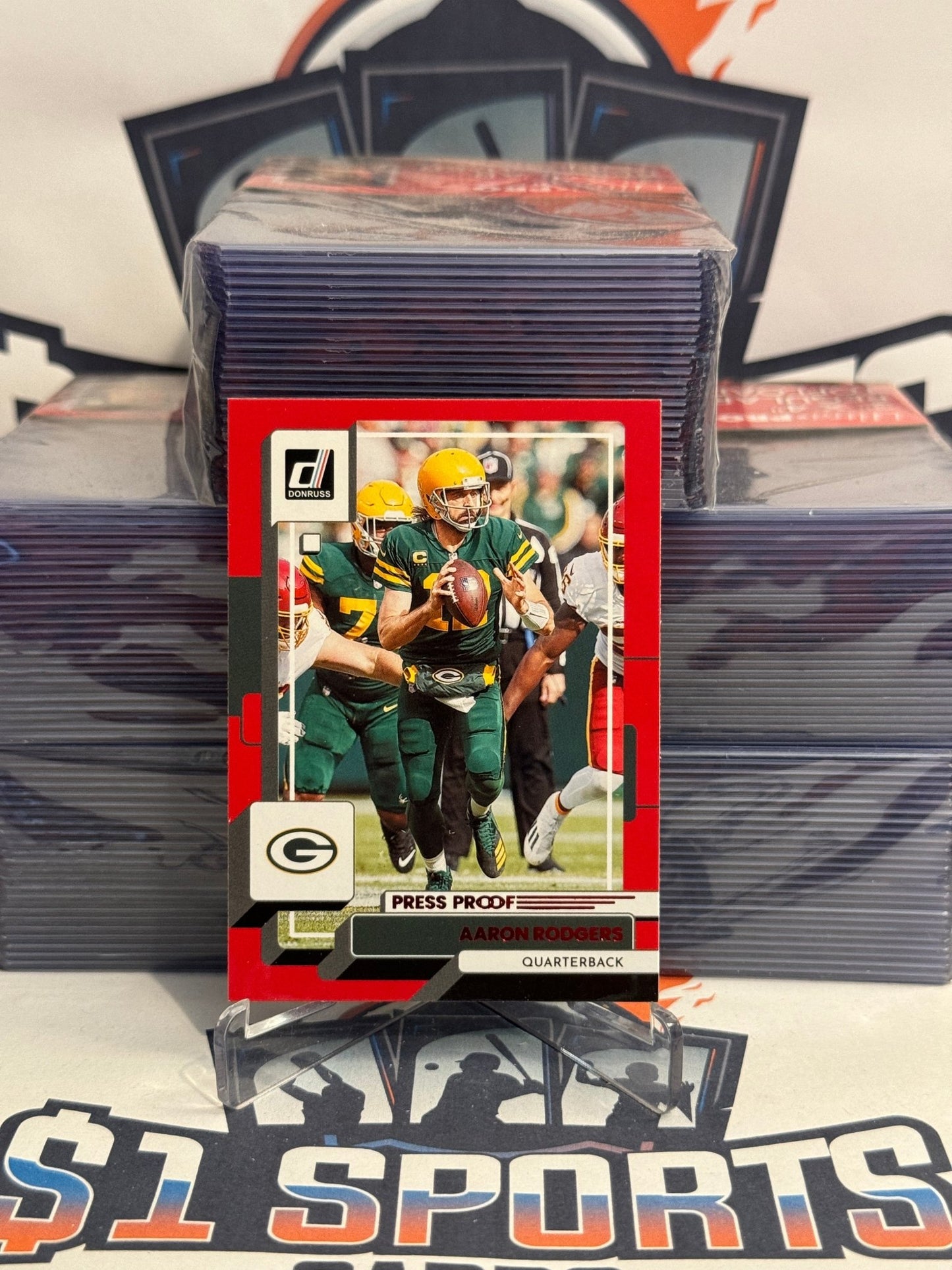 2022 Donruss (Red Press Proof) Aaron Rodgers #97