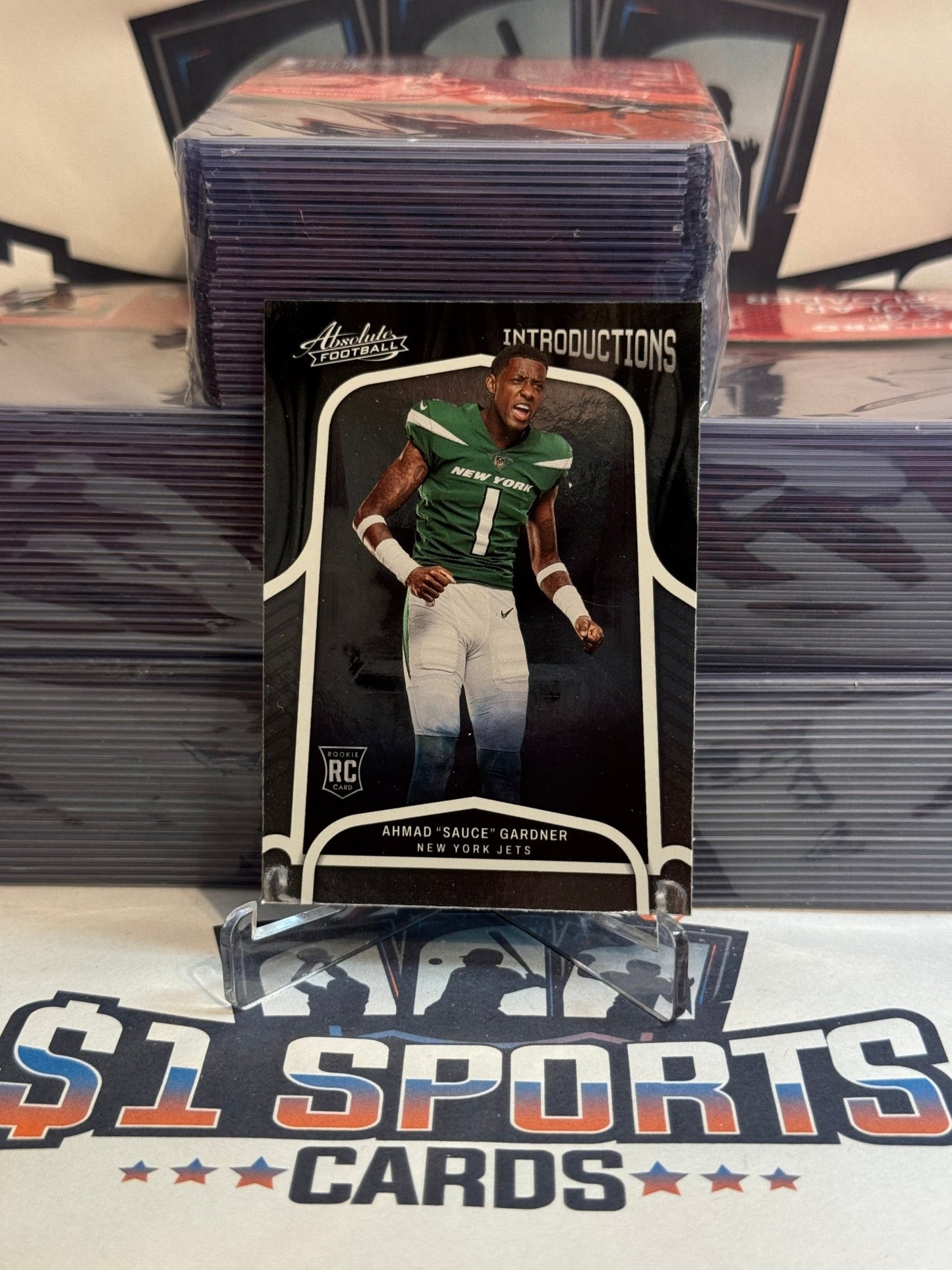 2022 Panini Absolute (Introductions) Ahmad "Sauce" Gardner Rookie #INT - 18