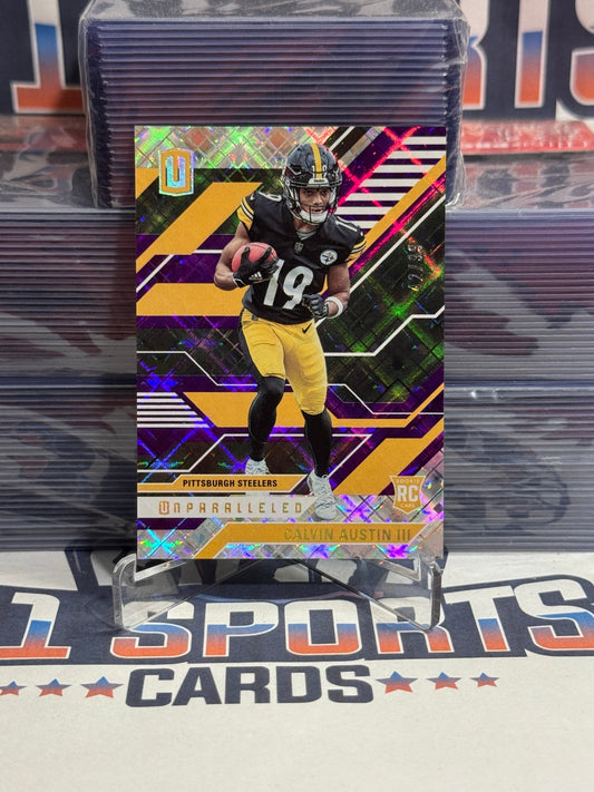 2022 Panini Chronicles (Purple, Unparalleled 42/99) Calvin Austin III Rookie UNP - 10