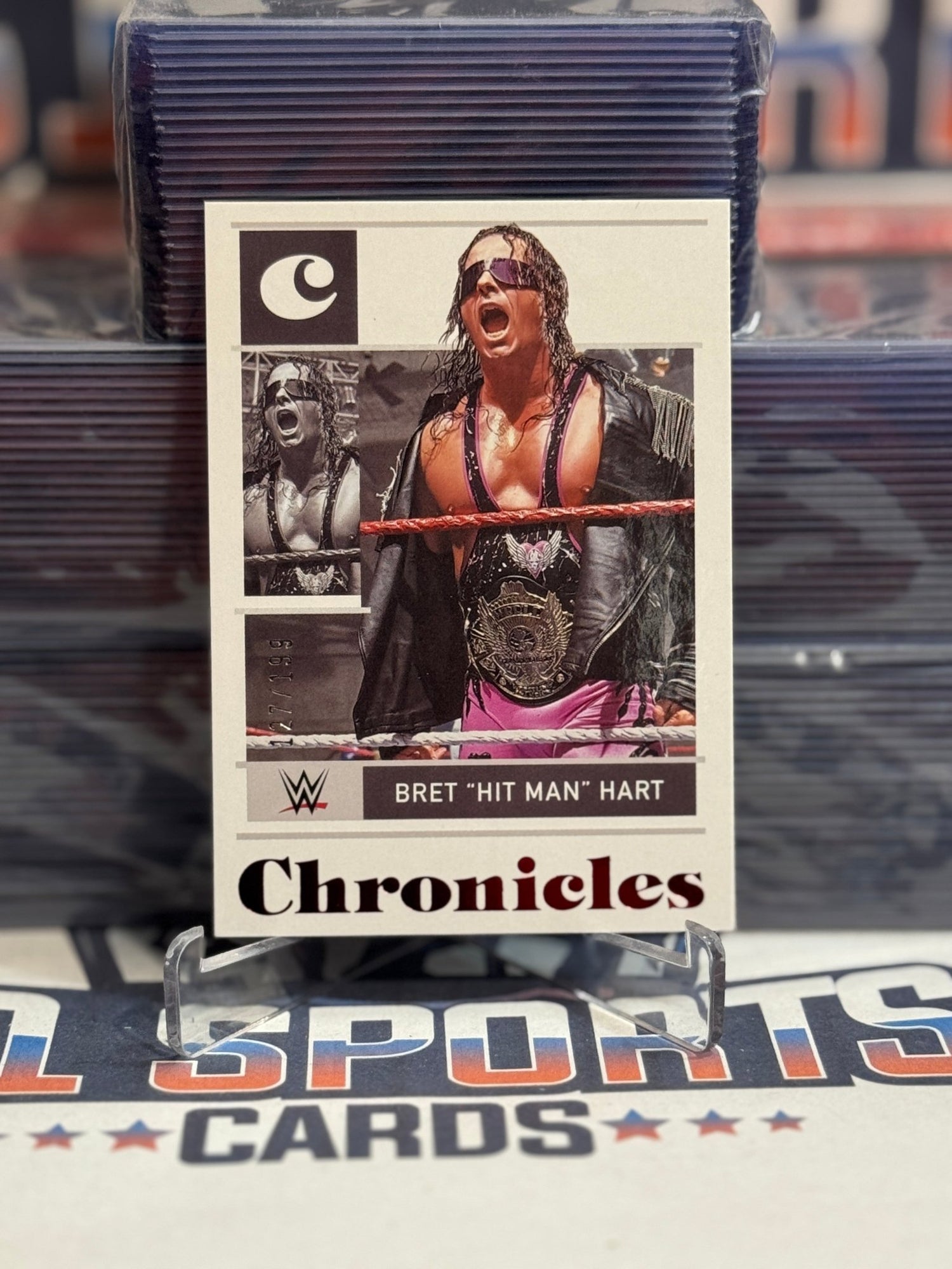2022 Panini Chronicles WWE (Red 227/199) Bret "Hit Man" Hart 63