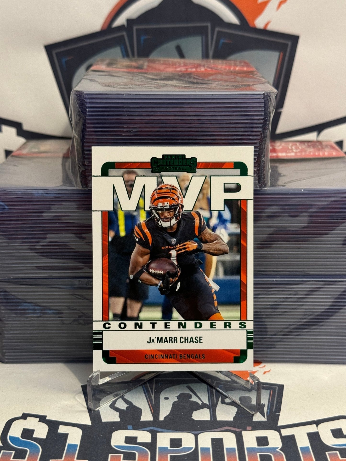 2022 Panini Contenders (Green, MVP) Ja'Marr Chase #MVP-JCH