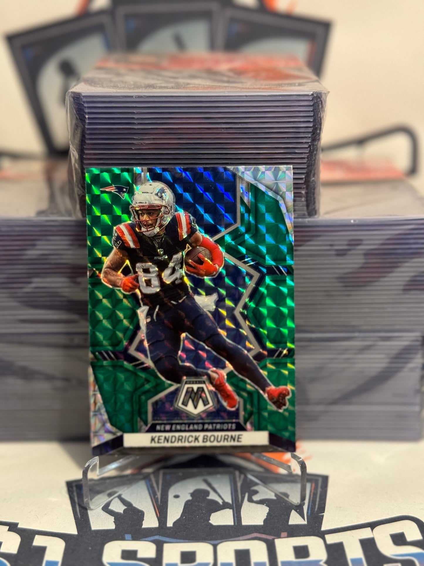 2022 Panini Mosaic (Green Prizm) Kendrick Bourne #213