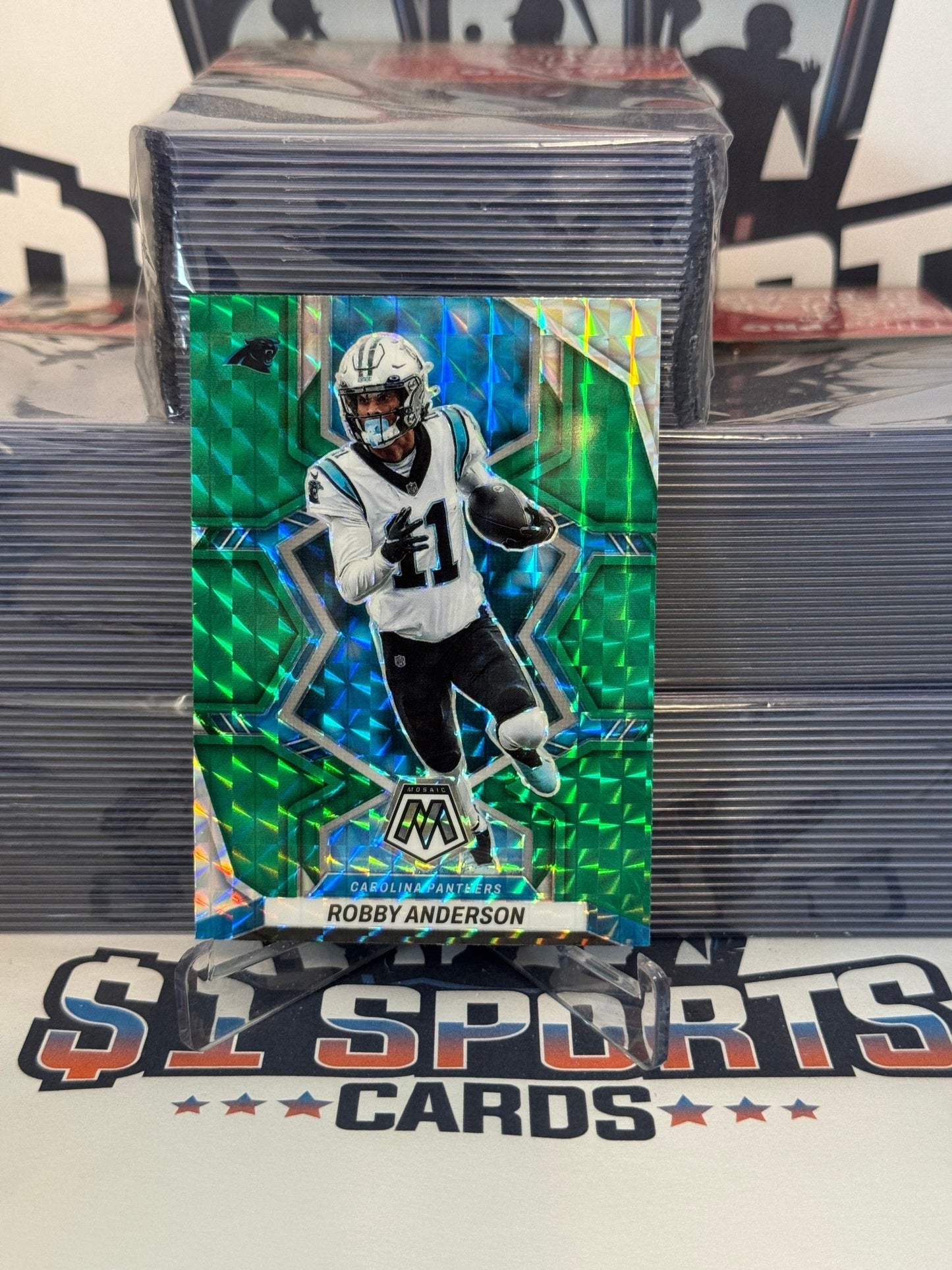 2022 Panini Mosaic (Green Prizm) Robby Anderson #30