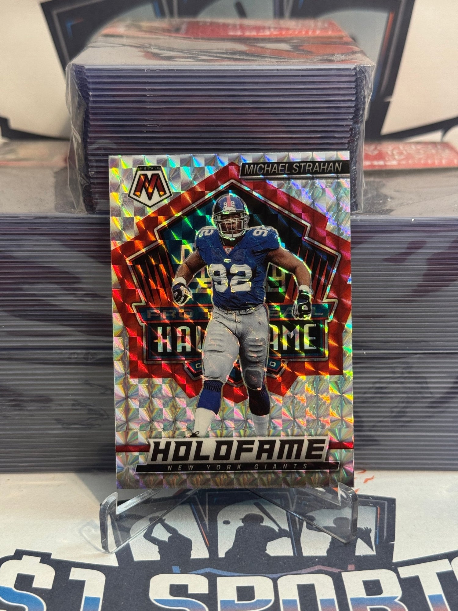 2022 Panini Mosaic (Mosaic Prizm, HoloFame) Michael Strahan #HF - 17