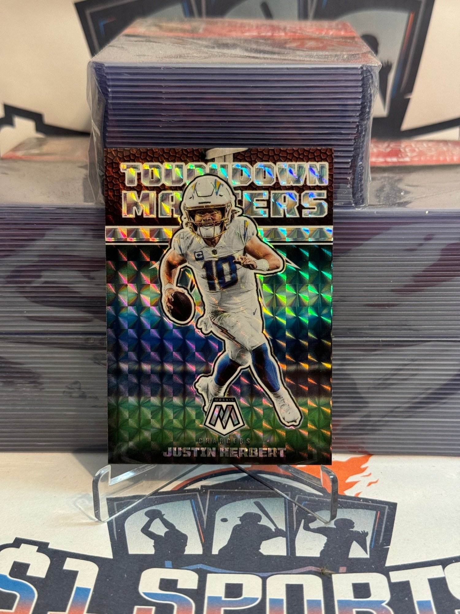 2022 Panini Mosaic (Mosaic Prizm, Touchdown Masters) Justin Herbert #TD - 5