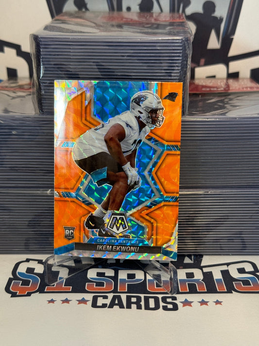 2022 Panini Mosaic (Orange Reactive Prizm) Ikem Ekwonu Rookie #369