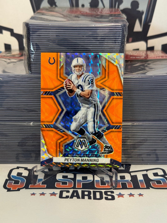 2022 Panini Mosaic (Orange Reactive Prizm) Peyton Manning #87