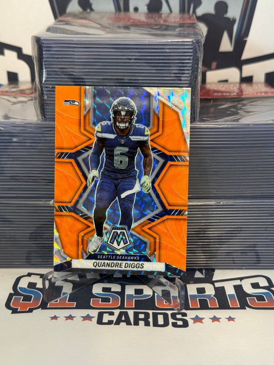 2022 Panini Mosaic (Orange Reactive Prizm) Quandre Diggs #173