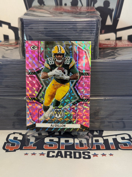 2022 Panini Mosaic (Pink Camo Prizm) AJ Dillon #71