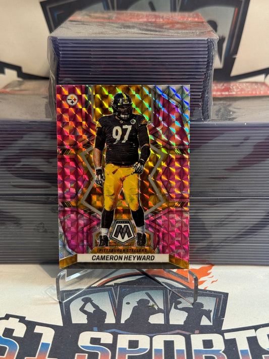 2022 Panini Mosaic (Pink Camo Prizm) Cameron Heyward #166