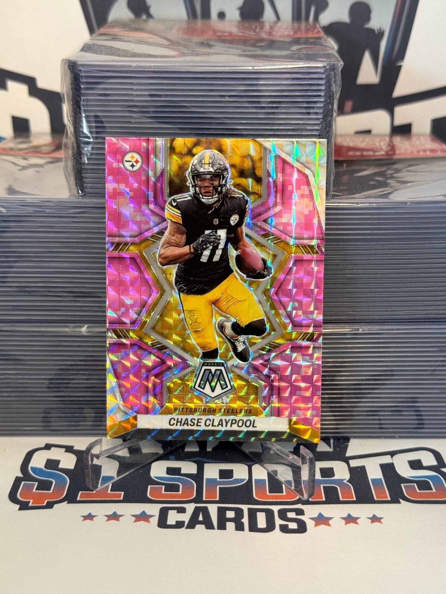 2022 Panini Mosaic (Pink Camo Prizm) Chase Claypool #164