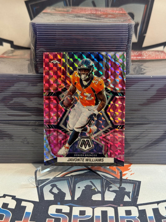 2022 Panini Mosaic (Pink Camo Prizm) Javonte Williams #61