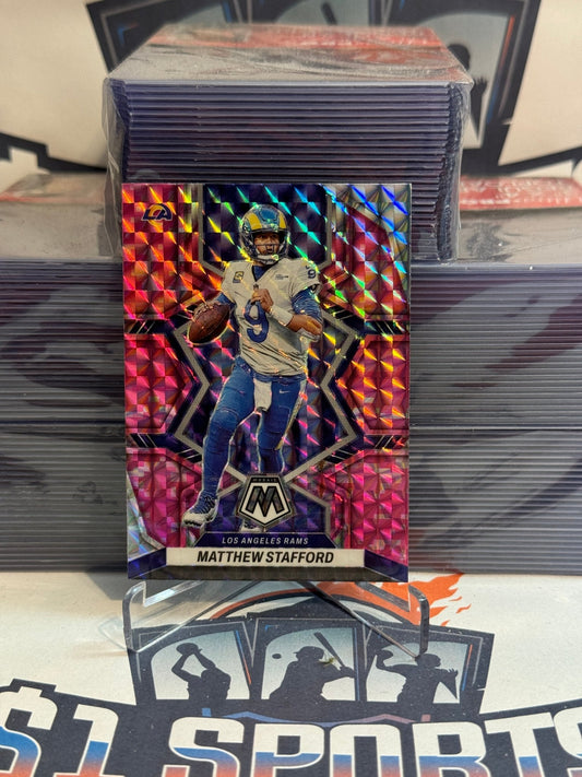 2022 Panini Mosaic (Pink Camo Prizm) Matthew Stafford #108