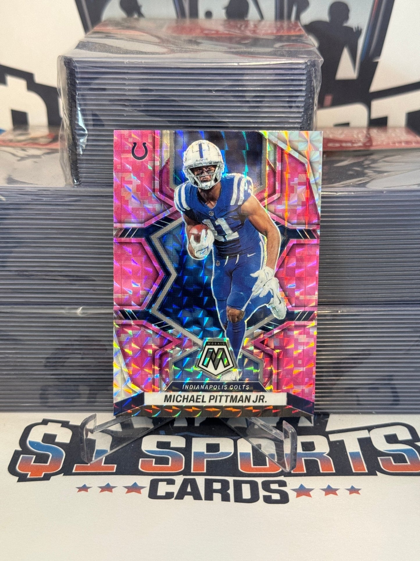 2022 Panini Mosaic (Pink Camo Prizm) Michael Pittman Jr. #84