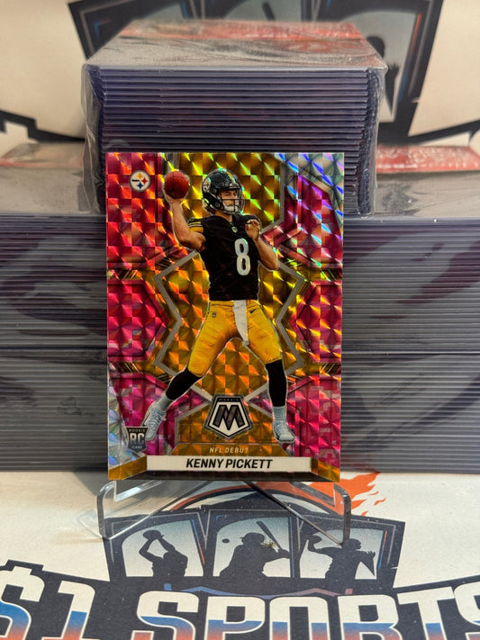 2022 Panini Mosaic (Pink Camo Prizm, NFL Debut) Kenny Pickett Rookie #270