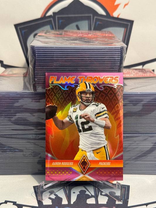 2022 Panini Phoenix (Pink Prizm, Flame Throwers 174/175) Aaron Rodgers #FT-11