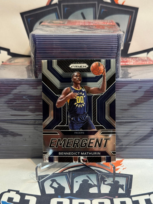 2022 Panini Prizm (Emergent) Bennedict Mathurin Rookie #22