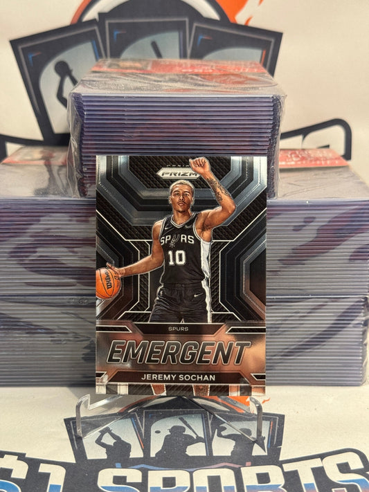 2022 Panini Prizm (Emergent) Jeremy Sochan Rookie #7