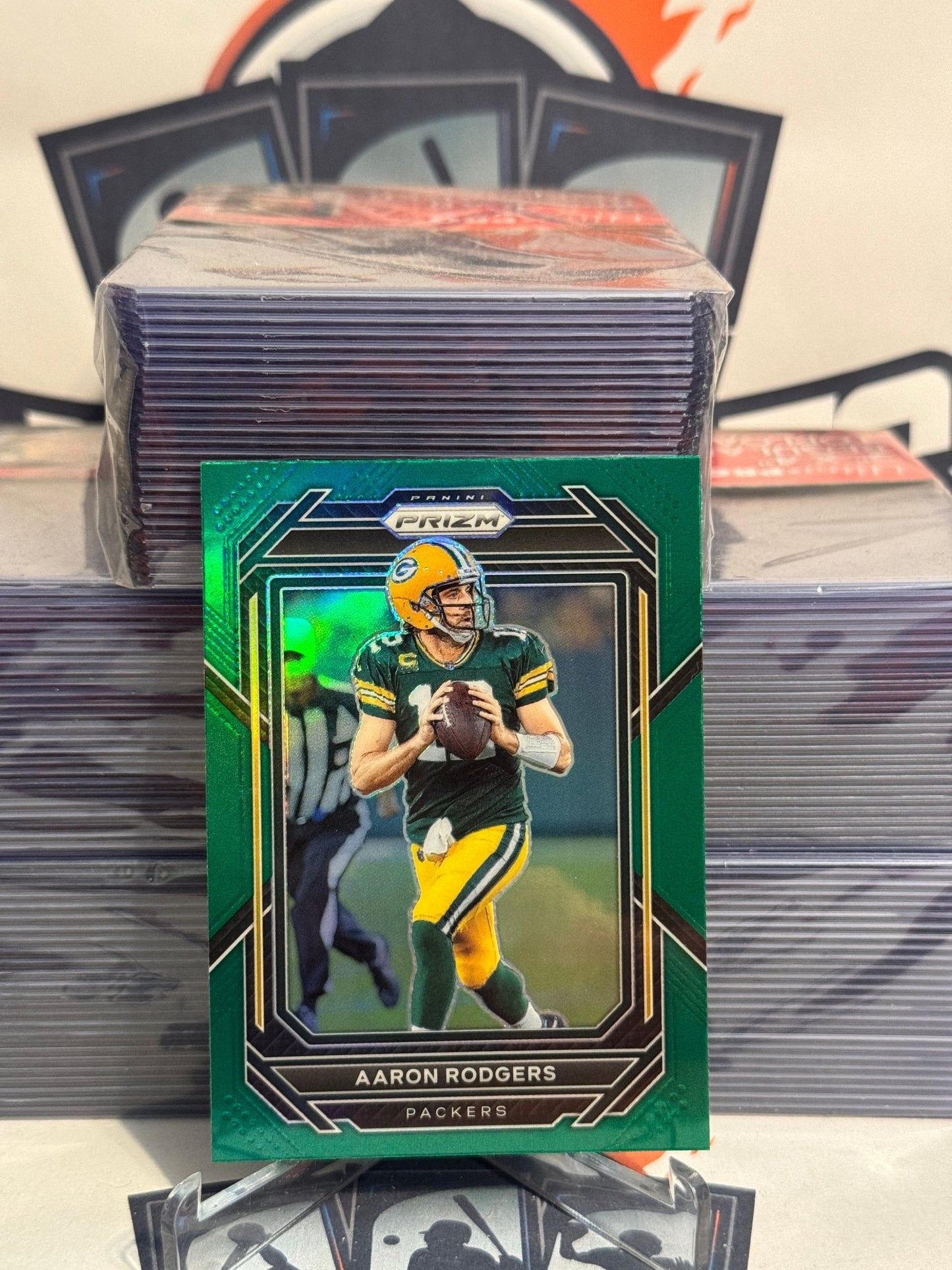 2022 Panini Prizm (Green Prizm) Aaron Rodgers #103