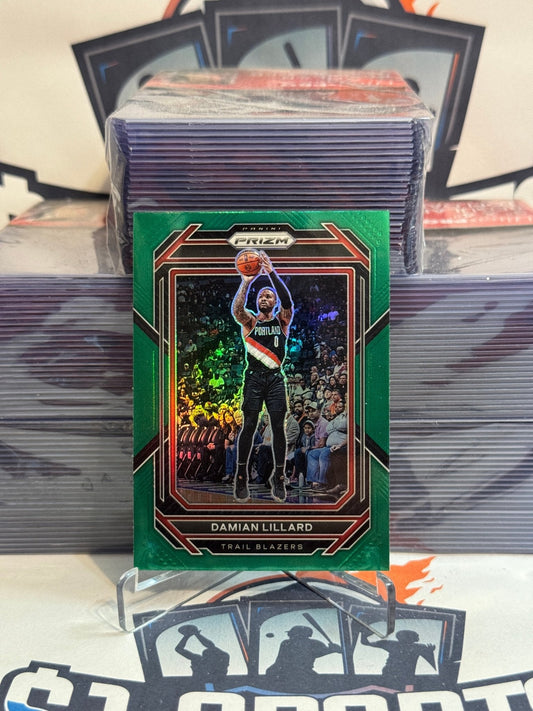 2022 Panini Prizm (Green Prizm) Damian Lillard #62