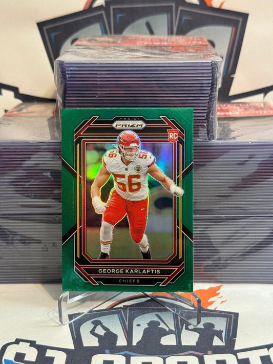 2022 Panini Prizm (Green Prizm) George Karlaftis Rookie #378