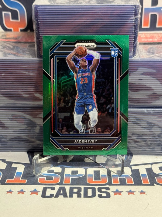 2022 Panini Prizm (Green Prizm) Jaden Ivey Rookie 256