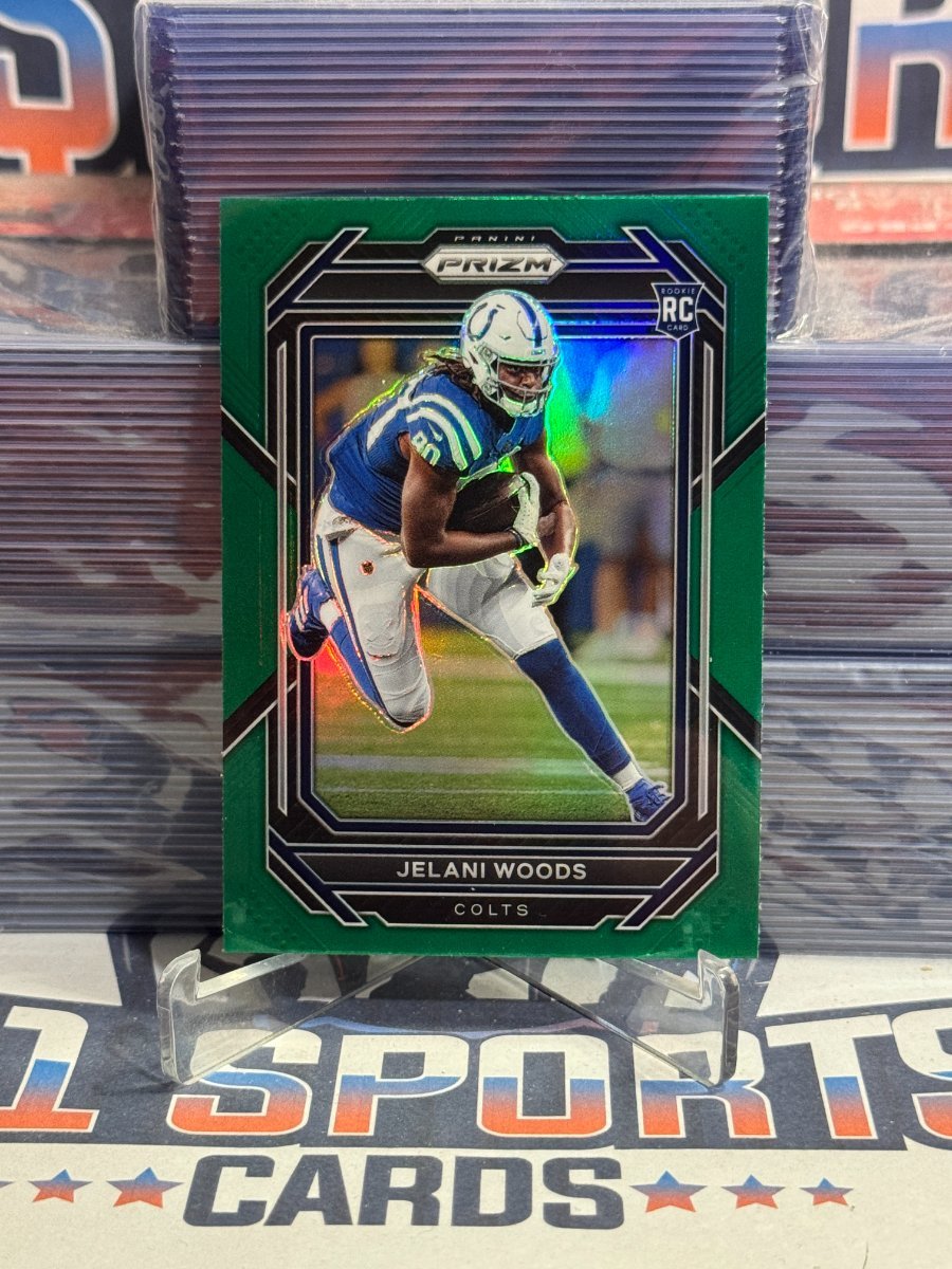 2022 Panini Prizm (Green Prizm) Jelani Woods Rookie 359