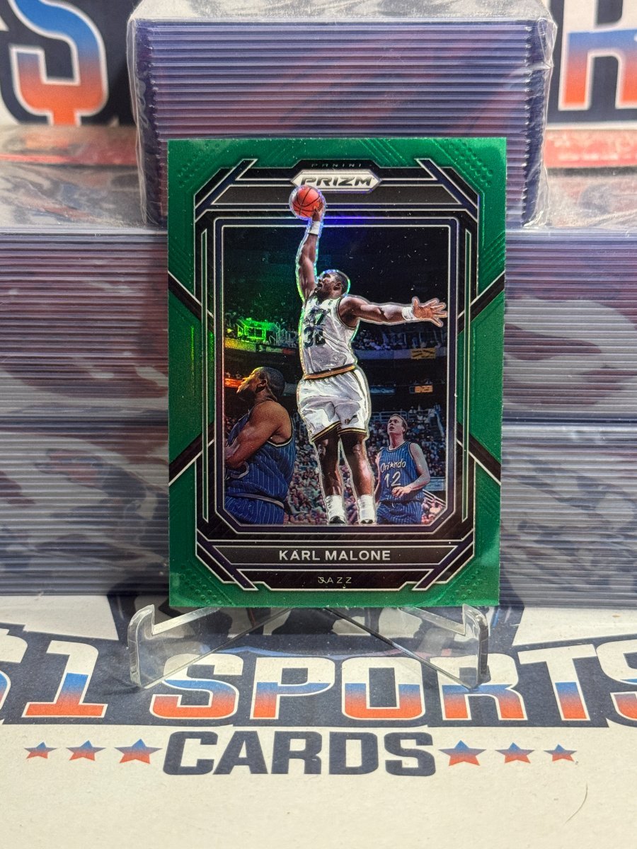 2022 Panini Prizm (Green Prizm) Karl Malone 284