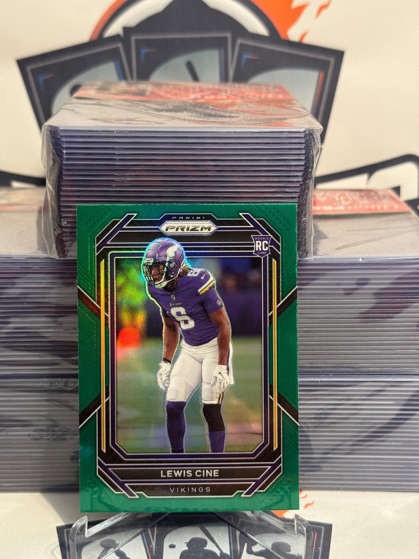 2022 Panini Prizm (Green Prizm) Lewis Cine Rookie #380