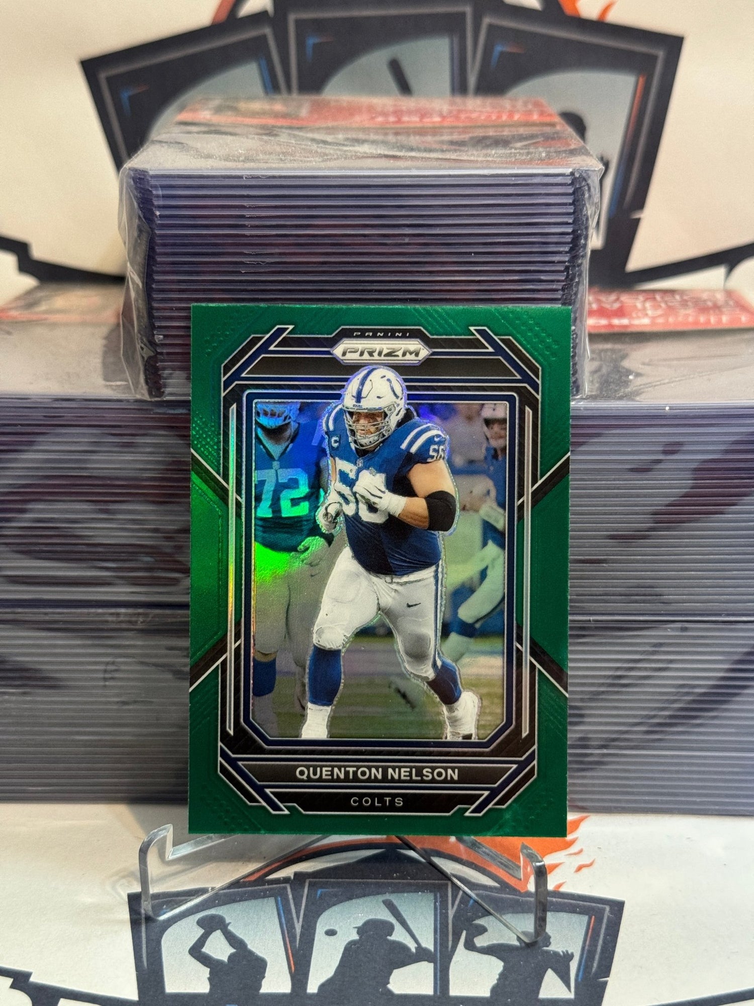 2022 Panini Prizm (Green Prizm) Quenton Nelson #124