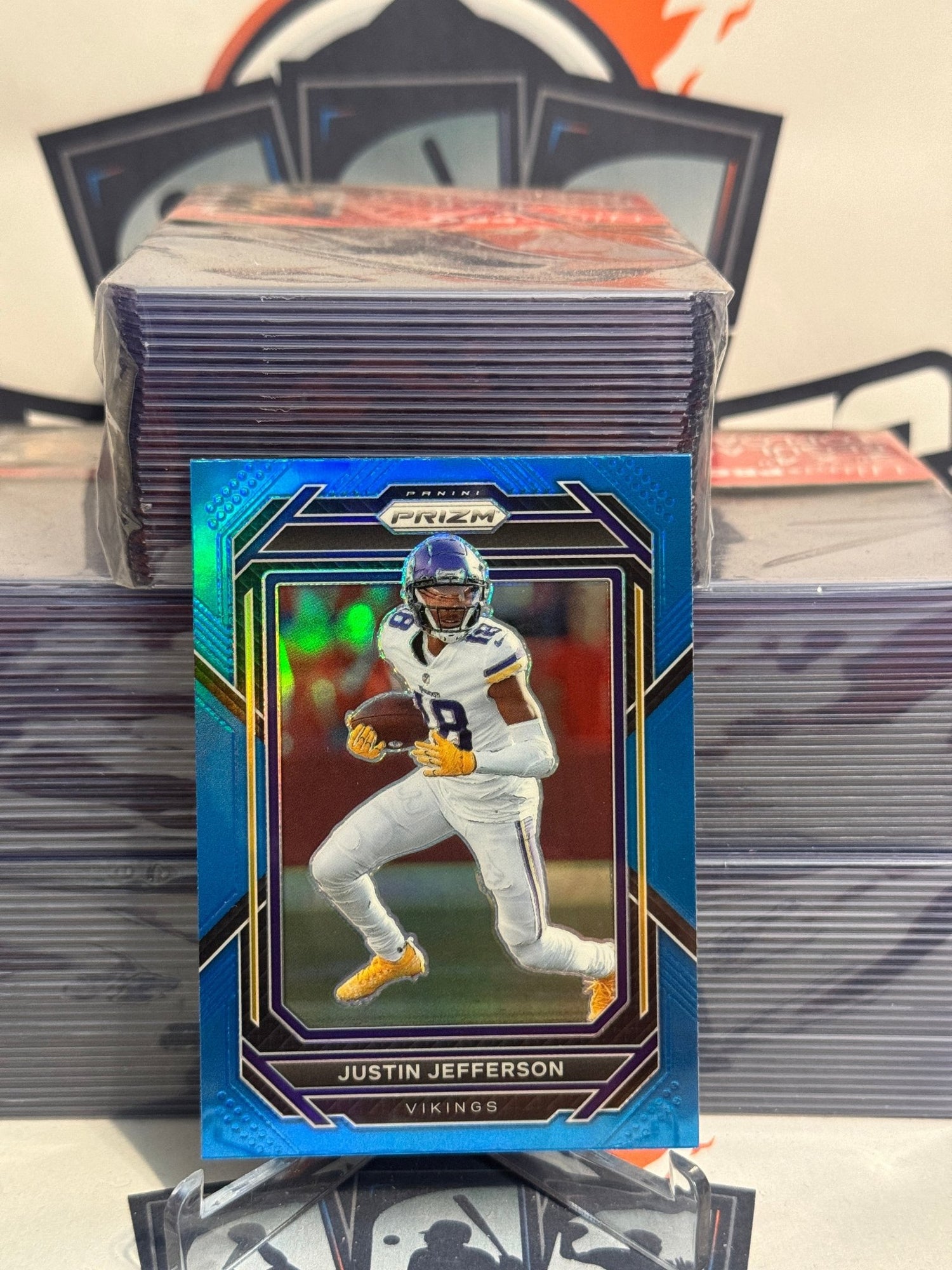2022 Panini Prizm (Light Blue Prizm) Justin Jefferson #190