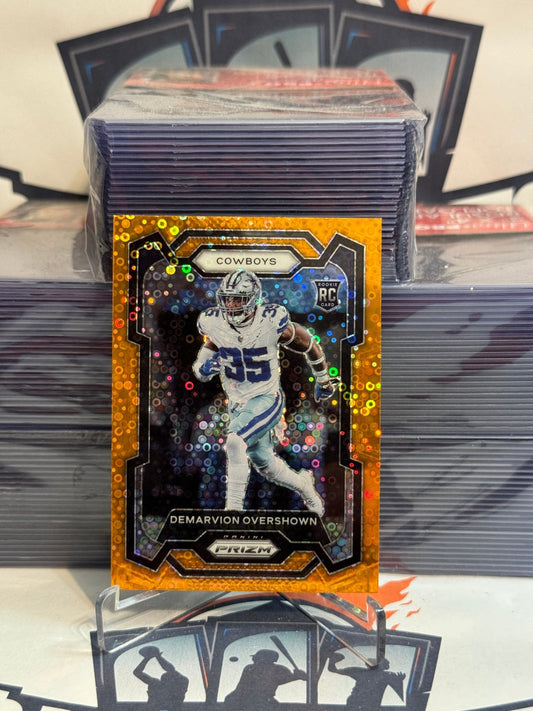 2022 Panini Prizm (Orange Disco Prizm) Demarvion Overshown Rookie #323